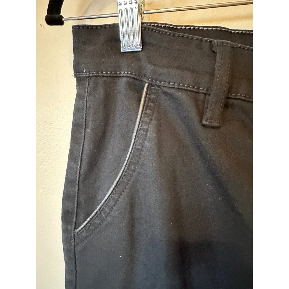 Fried Denim Mens Black Slim Straight Stretch Pants 34x32 Cotton Blend